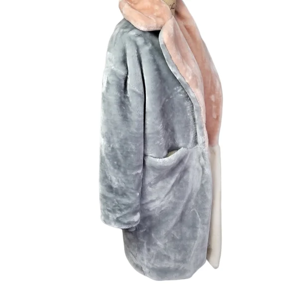 Topshop Colorblock Coat US 6 - Picture 4 of 10